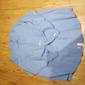 Geoffrey Beene Slate Blue long sleeve shirt sz 20 34/35 Big